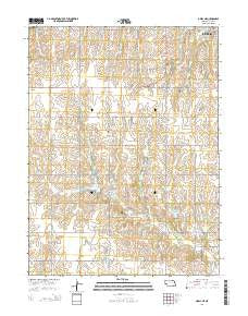 Odell NE Nebraska Current topographic map, 1:24000 scale, 7.5 X 7.5 Minute, Year 2014
