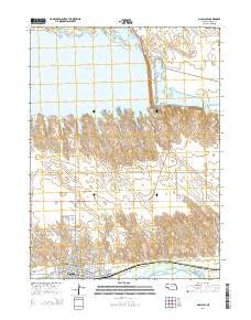 Ogallala Nebraska Current topographic map, 1:24000 scale, 7.5 X 7.5 Minute, Year 2014