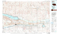 Ogallala Nebraska Historical topographic map, 1:100000 scale, 30 X 60 Minute, Year 1985