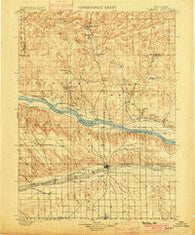 Ogallala Nebraska Historical topographic map, 1:125000 scale, 30 X 30 Minute, Year 1900