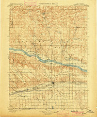 Ogallala Nebraska Historical topographic map, 1:125000 scale, 30 X 30 Minute, Year 1900