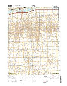 Ogallala SW Nebraska Current topographic map, 1:24000 scale, 7.5 X 7.5 Minute, Year 2014