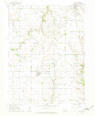 Ohiowa Nebraska Historical topographic map, 1:24000 scale, 7.5 X 7.5 Minute, Year 1961