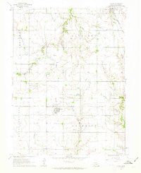 Ohiowa Nebraska Historical topographic map, 1:24000 scale, 7.5 X 7.5 Minute, Year 1961