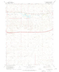 Oliver Reservoir Nebraska Historical topographic map, 1:24000 scale, 7.5 X 7.5 Minute, Year 1972