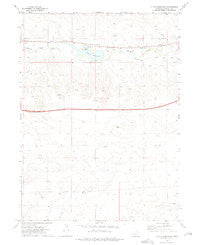 Oliver Reservoir Nebraska Historical topographic map, 1:24000 scale, 7.5 X 7.5 Minute, Year 1972
