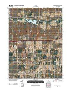 Oliver Reservoir Nebraska Historical topographic map, 1:24000 scale, 7.5 X 7.5 Minute, Year 2011
