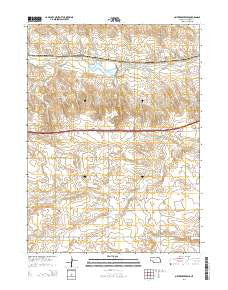 Oliver Reservoir Nebraska Current topographic map, 1:24000 scale, 7.5 X 7.5 Minute, Year 2014