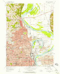 Omaha North Nebraska Historical topographic map, 1:24000 scale, 7.5 X 7.5 Minute, Year 1956