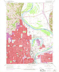 Omaha North Nebraska Historical topographic map, 1:24000 scale, 7.5 X 7.5 Minute, Year 1956