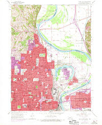 Omaha North Nebraska Historical topographic map, 1:24000 scale, 7.5 X 7.5 Minute, Year 1956