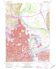 Omaha North Nebraska Historical topographic map, 1:24000 scale, 7.5 X 7.5 Minute, Year 1956