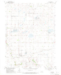 Ong Nebraska Historical topographic map, 1:24000 scale, 7.5 X 7.5 Minute, Year 1969