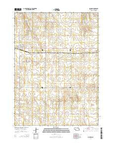 Orchard Nebraska Current topographic map, 1:24000 scale, 7.5 X 7.5 Minute, Year 2014