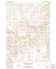 Orchard NW Nebraska Historical topographic map, 1:24000 scale, 7.5 X 7.5 Minute, Year 1963