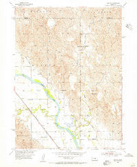 Ord NW Nebraska Historical topographic map, 1:24000 scale, 7.5 X 7.5 Minute, Year 1954