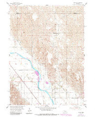 Ord NW Nebraska Historical topographic map, 1:24000 scale, 7.5 X 7.5 Minute, Year 1954