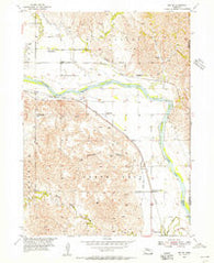 Ord SE Nebraska Historical topographic map, 1:24000 scale, 7.5 X 7.5 Minute, Year 1954