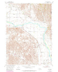Ord SE Nebraska Historical topographic map, 1:24000 scale, 7.5 X 7.5 Minute, Year 1954