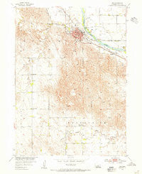 Ord Nebraska Historical topographic map, 1:24000 scale, 7.5 X 7.5 Minute, Year 1954