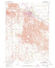 Ord Nebraska Historical topographic map, 1:24000 scale, 7.5 X 7.5 Minute, Year 1954