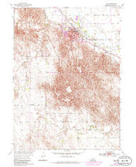 Ord Nebraska Historical topographic map, 1:24000 scale, 7.5 X 7.5 Minute, Year 1954