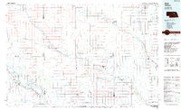 Ord Nebraska Historical topographic map, 1:100000 scale, 30 X 60 Minute, Year 1985