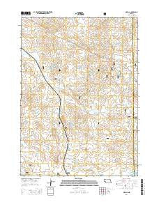 Orella Nebraska Current topographic map, 1:24000 scale, 7.5 X 7.5 Minute, Year 2014