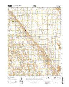 Ough Nebraska Current topographic map, 1:24000 scale, 7.5 X 7.5 Minute, Year 2014