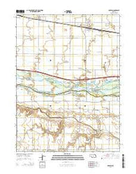 Overton Nebraska Current topographic map, 1:24000 scale, 7.5 X 7.5 Minute, Year 2014
