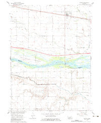Overton Nebraska Historical topographic map, 1:24000 scale, 7.5 X 7.5 Minute, Year 1962