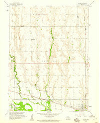 Oxford Nebraska Historical topographic map, 1:24000 scale, 7.5 X 7.5 Minute, Year 1958