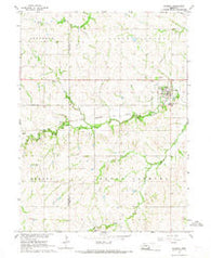 Palmyra Nebraska Historical topographic map, 1:24000 scale, 7.5 X 7.5 Minute, Year 1966