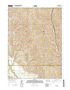 Paul Nebraska Current topographic map, 1:24000 scale, 7.5 X 7.5 Minute, Year 2014