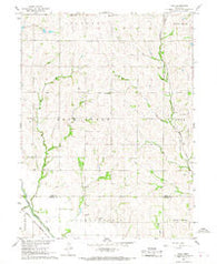 Paul Nebraska Historical topographic map, 1:24000 scale, 7.5 X 7.5 Minute, Year 1966