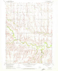 Pauline Nebraska Historical topographic map, 1:24000 scale, 7.5 X 7.5 Minute, Year 1969