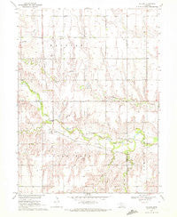 Pauline Nebraska Historical topographic map, 1:24000 scale, 7.5 X 7.5 Minute, Year 1969