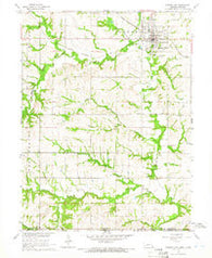 Pawnee City Nebraska Historical topographic map, 1:24000 scale, 7.5 X 7.5 Minute, Year 1965