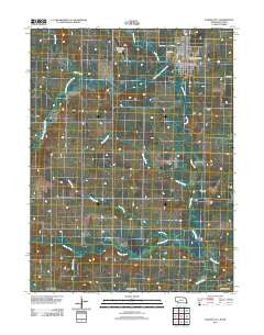 Pawnee City Nebraska Historical topographic map, 1:24000 scale, 7.5 X 7.5 Minute, Year 2011