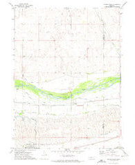 Paxton North Nebraska Historical topographic map, 1:24000 scale, 7.5 X 7.5 Minute, Year 1971