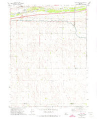 Paxton South Nebraska Historical topographic map, 1:24000 scale, 7.5 X 7.5 Minute, Year 1971