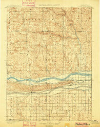 Paxton Nebraska Historical topographic map, 1:125000 scale, 30 X 30 Minute, Year 1901