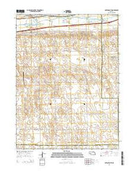 Paxton South Nebraska Current topographic map, 1:24000 scale, 7.5 X 7.5 Minute, Year 2014