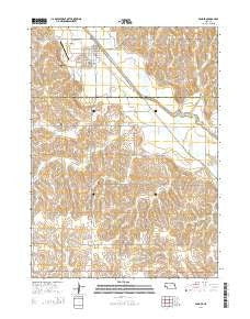 Pender Nebraska Current topographic map, 1:24000 scale, 7.5 X 7.5 Minute, Year 2014