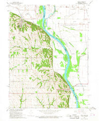 Peru Nebraska Historical topographic map, 1:24000 scale, 7.5 X 7.5 Minute, Year 1966