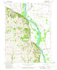 Peru Nebraska Historical topographic map, 1:24000 scale, 7.5 X 7.5 Minute, Year 1966