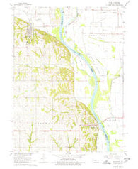 Peru Nebraska Historical topographic map, 1:24000 scale, 7.5 X 7.5 Minute, Year 1966
