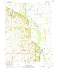 Peru Nebraska Historical topographic map, 1:24000 scale, 7.5 X 7.5 Minute, Year 1966