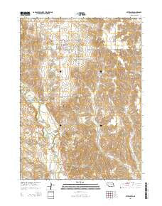 Petersburg Nebraska Current topographic map, 1:24000 scale, 7.5 X 7.5 Minute, Year 2014
