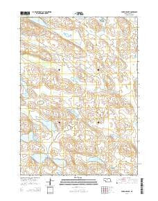Philbrick Lake Nebraska Current topographic map, 1:24000 scale, 7.5 X 7.5 Minute, Year 2014